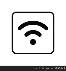 Wifi, wireless, internet signal icon logo template