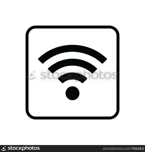 Wifi, wireless, internet signal icon logo template