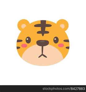 Wild animal cartoons. cute tiger Elements for decorating the year of the Tiger