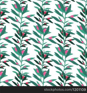 Wild berry endless wallpaper. Abstract leaf seamless pattern. Floral design element. Vintage fall season design. Vector illustration. Wild berry endless wallpaper. Abstract leaf seamless pattern. Floral design element.