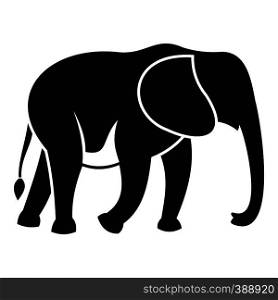 Wild elephant icon. Simple illustration of wild elephant vector icon for web. Wild elephant icon, simple style
