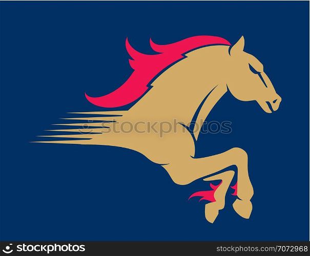 Wild horse sport logotype