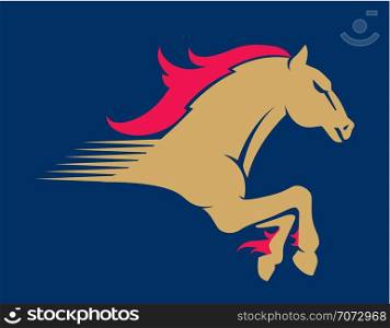 Wild horse sport logotype