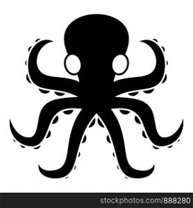 Wild octopus icon. Simple illustration of wild octopus vector icon for web design isolated on white background. Wild octopus icon, simple style