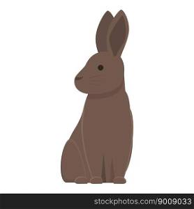 Wild rabbit icon cartoon vector. Easter pet. Cute animal. Wild rabbit icon cartoon vector. Easter pet