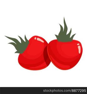 Wild rosehip icon cartoon vector. Berry food. Vitamin ripe. Wild rosehip icon cartoon vector. Berry food