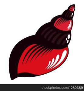 Wild shell icon. Cartoon illustration of wild shell vector icon for web. Wild shell icon, cartoon style