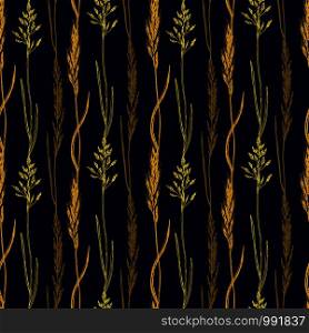 Wildflowers pattern background. botanical print design. Nature background with wild flowers pattern. Wildflowers pattern background. botanical print design. Nature background with wild flowers pattern.