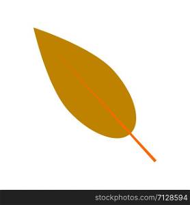 Willow leaf icon. Flat illustration of willow leaf vector icon for web design. Willow leaf icon, flat style
