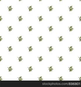 Willow leaf pattern seamless in flat style for any design. Willow leaf pattern seamless