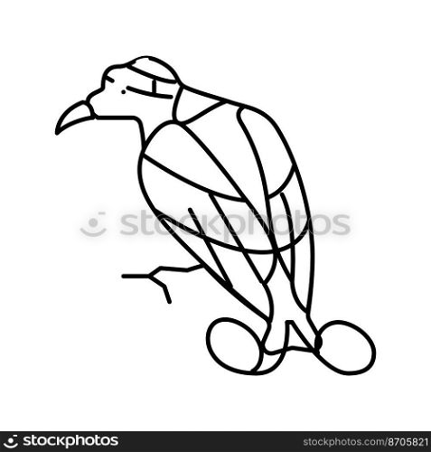 wilsons bird of paradise bird exotic line icon vector. wilsons bird of paradise bird exotic sign. isolated contour symbol black illustration. wilsons bird of paradise bird exotic line icon vector illustration
