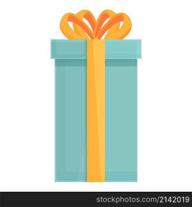 Win gift box icon cartoon vector. Present package. Holiday party. Win gift box icon cartoon vector. Present package