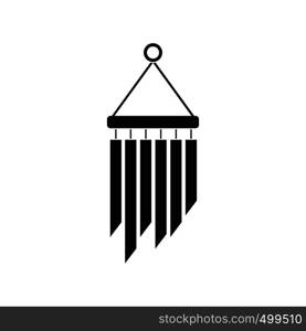 Wind chimes icon in simple style isolated on white. Wind chimes icon, simple style