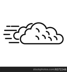 Wind cloud energy icon outline vector. Save plant. Ecology safe. Wind cloud energy icon outline vector. Save plant