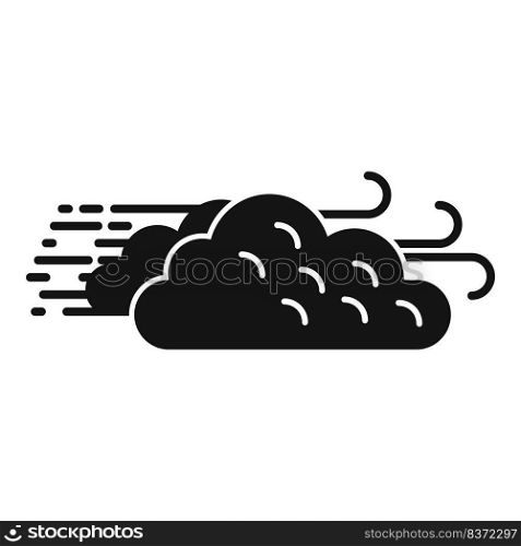 Wind cloud energy icon simple vector. Save plant. Ecology safe. Wind cloud energy icon simple vector. Save plant