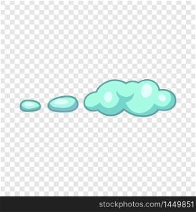 Wind cloud icon. Cartoon illustration of wind cloud vector icon for web design. Wind cloud icon, cartoon style