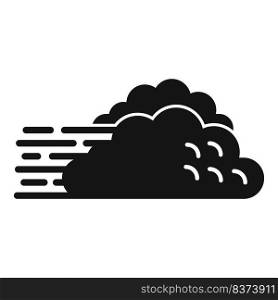 Wind cloud icon simple vector. Rain forecast. Storm cloudy. Wind cloud icon simple vector. Rain forecast