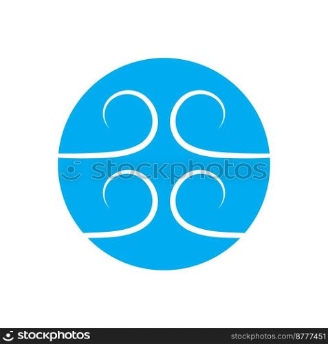 Wind icon isolated logo vector template design