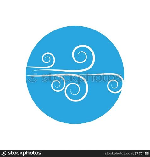 Wind icon isolated logo vector template design