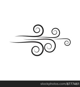 Wind icon isolated logo vector template design