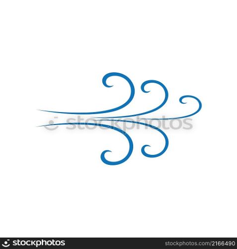 Wind icon logo free vector