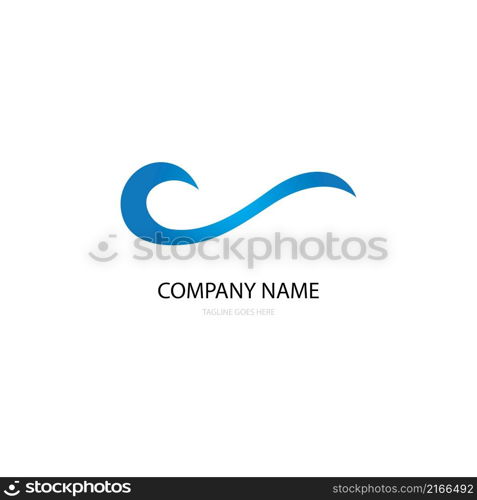 Wind icon logo free vector