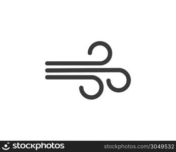 wind icon logo vector illustration design