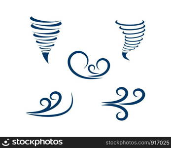 wind icon logo vector illustration design