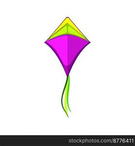 wind kite sky cartoon. wind kite sky sign. isolated symbol vector illustration. wind kite sky cartoon vector illustration