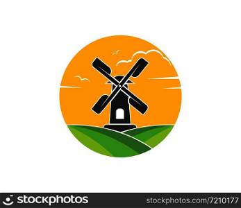 wind mill icon vector illustration design