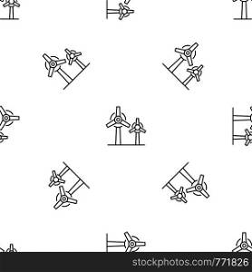Wind power plant pattern seamless vector repeat geometric for any web design. Wind power plant pattern seamless vector