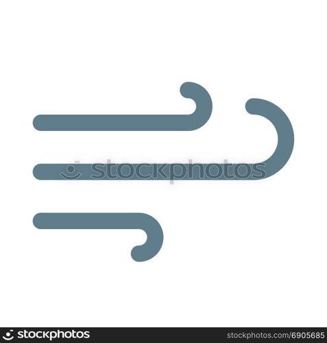 wind symbol, icon on isolated background