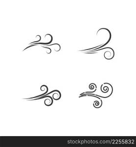 Wind symbol logo design vector