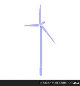 Wind turbine icon. Isometric of wind turbine vector icon for web design isolated on white background. Wind turbine icon, isometric style