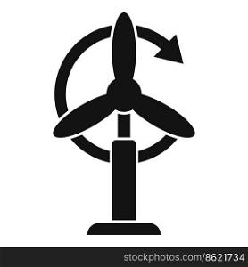 Wind turbine icon simple vector. Sustainable development. Nations peace. Wind turbine icon simple vector. Sustainable development