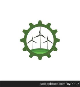 wind turbine icon vector illustration design template web