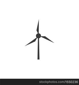Windmill icon vector flat design template