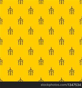 Windmill pattern seamless vector repeat geometric yellow for any design. Windmill pattern vector