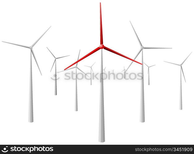 windmill. vector