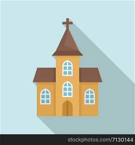 Window church icon. Flat illustration of window church vector icon for web design. Window church icon, flat style