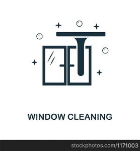 Window Cleaning creative icon. Simple element illustration. Window Cleaning concept symbol design from cleaning collection. Can be used for mobile and web design, apps, software, print.. Window Cleaning icon. Line style icon design from cleaning icon collection. UI. Illustration of window cleaning icon. Pictogram isolated on white. Ready to use in web design, apps, software, print.