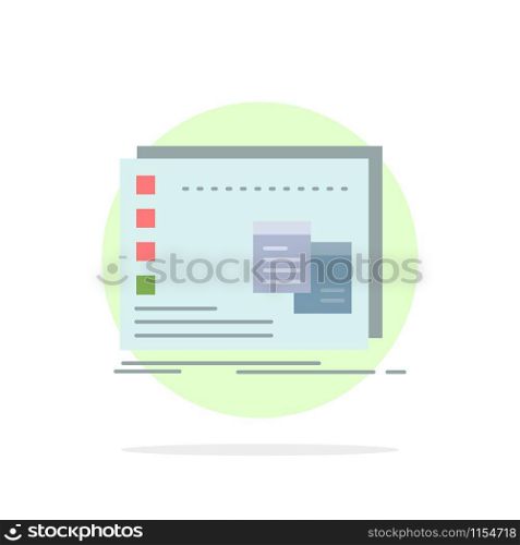 Window, Mac, operational, os, program Flat Color Icon Vector