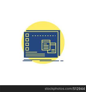 Window, Mac, operational, os, program Glyph Icon.. Vector EPS10 Abstract Template background
