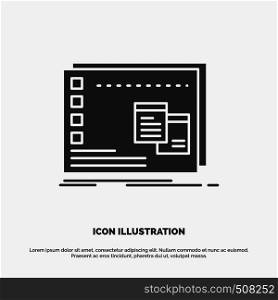 Window, Mac, operational, os, program Icon. glyph vector gray symbol for UI and UX, website or mobile application. Vector EPS10 Abstract Template background