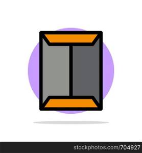 Window, Rack, Open, Closet, Box Abstract Circle Background Flat color Icon
