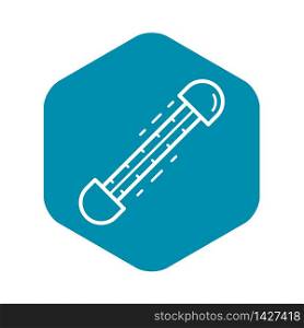 Window thermometer icon. Outline window thermometer vector icon for web design isolated on white background. Window thermometer icon, outline style
