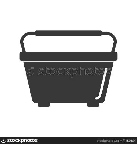 Window washing bucket icon in vector