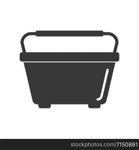 Window washing bucket icon in vector