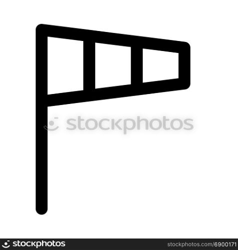 windsock, icon on isolated background