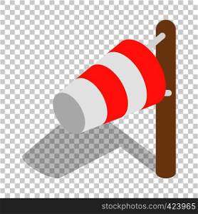Windsock isometric icon 3d on a transparent background vector illustration. Windsock isometric icon